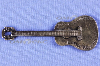 Декоративный элемент для творчества из металла "Гитара"  - купить в Новосибирске. Цена: 19.99 руб.