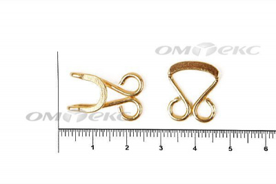 Крючки пришивные 20 мм цв.золото №3  - купить в Новосибирске. Цена: 33.62 руб.