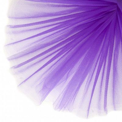 Фатин матовый 16-85, 12 гр/м2, шир.300см, цвет фиолетовый - купить в Новосибирске. Цена 96.31 руб.