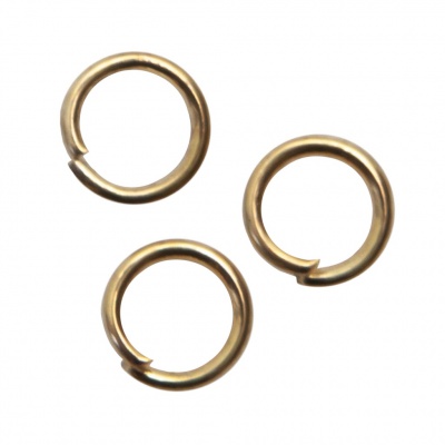 Кольцо  соединительное для бижутерии 5 мм, цв.-золото - купить в Новосибирске. Цена: 0.44 руб.