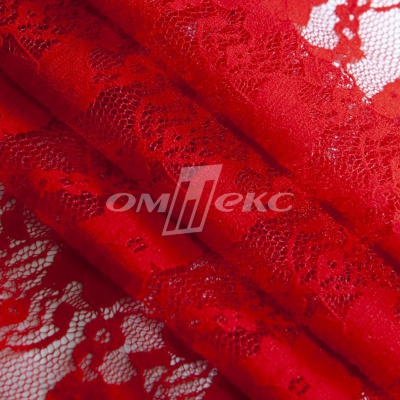Кружевное полотно стрейч 15A61/RED, 100 гр/м2, шир.150см - купить в Новосибирске. Цена 1 580.95 руб.