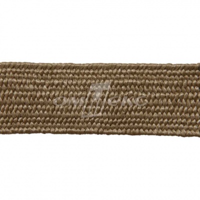 Тесьма отделочная полипропиленовая плетеная эластичная #2, шир. 40мм, цв.- соломенный - купить в Новосибирске. Цена: 50.99 руб.