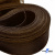 Регилиновая лента, шир.80мм, (уп.25 ярд), цв.- коричневый - купить в Новосибирске. Цена: 648.89 руб.