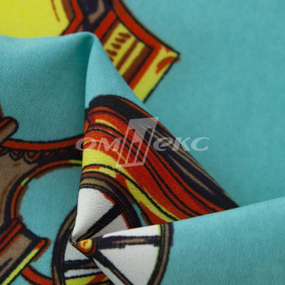 Плательная ткань "Фламенко" 16.2, 80 гр/м2, шир.150 см, принт этнический - купить в Новосибирске. Цена 241.49 руб.