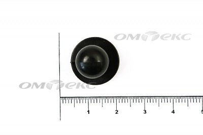 Пуговица поварская "Пукля", 10 мм, цвет чёрный - купить в Новосибирске. Цена: 2.03 руб.
