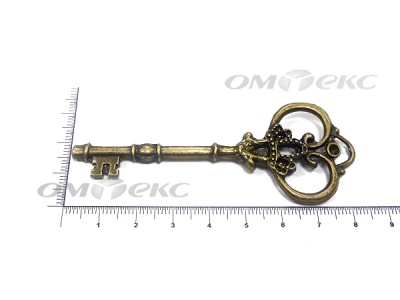 Декоративный элемент для творчества из металла "Ключ"8,5 см  - купить в Новосибирске. Цена: 26.93 руб.