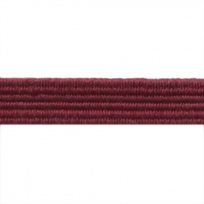 Резиновые нити с текстильным покрытием, шир. 6 мм ( упак.30 м/уп), цв.- 88-бордо - купить в Новосибирске. Цена: 155.22 руб.