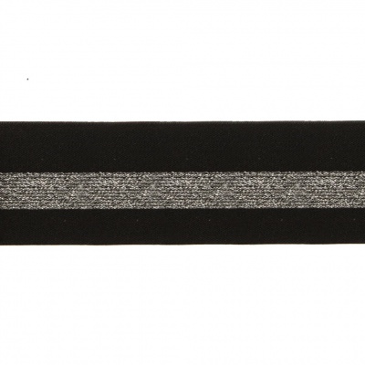 #2/6-Лента эластичная вязаная с рисунком шир.52 мм (45,7+/-0,5 м/бобина) - купить в Новосибирске. Цена: 69.33 руб.