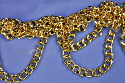 Цепь металл декоративная №11 (17*13) золото (10+/-1 м)  - купить в Новосибирске. Цена: 1 341.87 руб.
