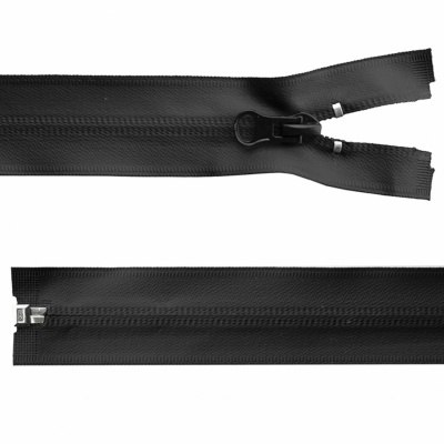 Молния водонепроницаемая PVC Т-7, 100 см, разъемная, цвет чёрный - купить в Новосибирске. Цена: 61.89 руб.