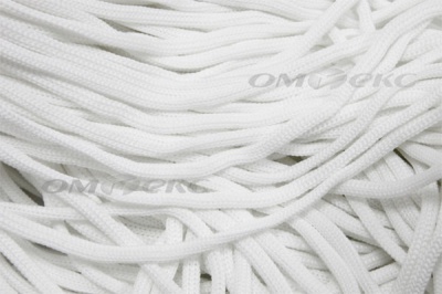 Шнур Т-02 (4с2) мелкое плетение 4мм 100 м белый - купить в Новосибирске. Цена: 2.50 руб.