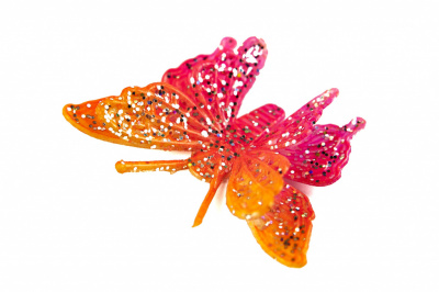 Бабочка декоративная пластиковая #10 - купить в Новосибирске. Цена: 7.09 руб.