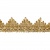 Тесьма металлизированная 0384-0240, шир. 40 мм/уп. 25+/-1 м, цвет золото - купить в Новосибирске. Цена: 490.74 руб.