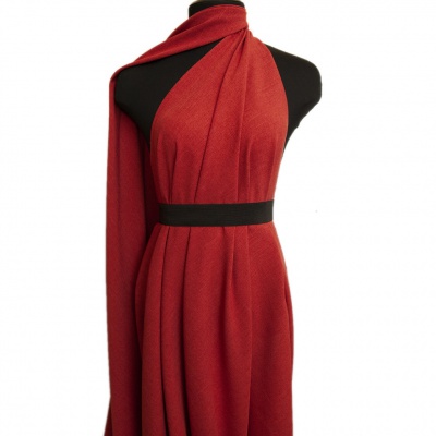 Ткань костюмная габардин "Меланж" 6121А, 172 гр/м2, шир.150см, цвет терракот - купить в Новосибирске. Цена 299.21 руб.