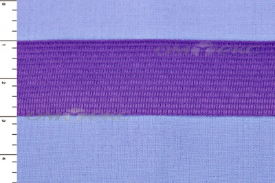Окантовочная тесьма №0225, шир. 22 мм (в упак. 100 м), цвет фиолет - купить в Новосибирске. Цена: 271.60 руб.