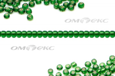 Бисер (SL) 11/0 ( упак.100 гр) цв.27В - зелёный - купить в Новосибирске. Цена: 53.34 руб.