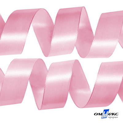 050-нежно-розовый Лента атласная упаковочная (В) 85+/-5гр/м2, шир.50 мм (1/2), 25+/-1 м - купить в Новосибирске. Цена: 120.46 руб.