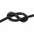 Шнур вощеный 1мм (упак.50 +/-1 ярд) цв.-черный - купить в Новосибирске. Цена: 175.11 руб.