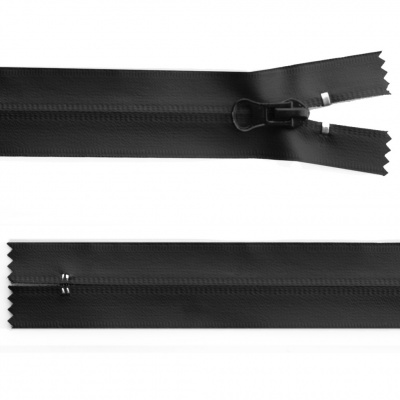 Молния водонепроницаемая PVC Т-7, 20 см, неразъемная, цвет чёрный - купить в Новосибирске. Цена: 21.56 руб.