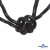 Шнурки #3-10, круглые с наполнителем 130 см, светоотражающие, цв.-чёрный - купить в Новосибирске. Цена: 75.38 руб.