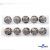 119-02 Кнопки пришивные декоративные металл 25 мм, цв.-никель - купить в Новосибирске. Цена: 30.23 руб.