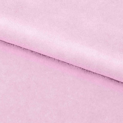 Велюр JS LIGHT 1, 220 гр/м2, шир.150 см, (3,3 м/кг), цвет бл.розовый - купить в Новосибирске. Цена 1 055.34 руб.
