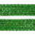 Тесьма с пайетками D4, шир. 35 мм/уп. 25+/-1 м, цвет зелёный - купить в Новосибирске. Цена: 1 308.30 руб.