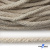 Шнур плетеный d-6 мм круглый, 70% хлопок 30% полиэстер, уп.90+/-1 м, цв.1077-лён - купить в Новосибирске. Цена: 588 руб.