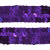 Тесьма с пайетками 12, шир. 20 мм/уп. 25+/-1 м, цвет фиолет - купить в Новосибирске. Цена: 778.19 руб.