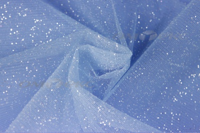 Сетка Глиттер, 40 гр/м2, шир.160см, цвет серо-голубой - купить в Новосибирске. Цена 178.20 руб.
