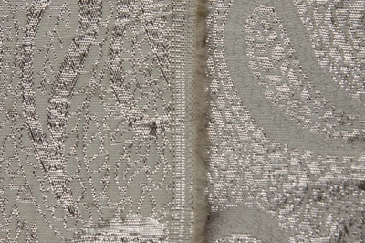 Ткань костюмная жаккард, 135 гр/м2, шир.150см, цвет белый№19 - купить в Новосибирске. Цена 441.94 руб.