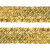 Тесьма с пайетками D16, шир. 35 мм/уп. 25+/-1 м, цвет золото - купить в Новосибирске. Цена: 1 281.60 руб.