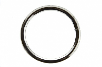 Кольцо металлическое d-38 мм, цв.-никель - купить в Новосибирске. Цена: 4.89 руб.