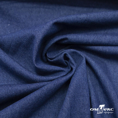Ткань костюмная "Джинс", 315 г/м2, 100% хлопок, шир. 150 см,   Цв. 7/ Dark blue - купить в Новосибирске. Цена 588 руб.