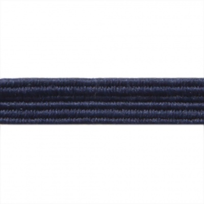 Резиновые нити с текстильным покрытием, шир. 6 мм ( упак.30 м/уп), цв.- 117-т.синий - купить в Новосибирске. Цена: 152.05 руб.