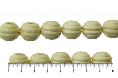 0309-Бусины деревянные "ОмТекс", 16 мм, упак.50+/-3шт, цв.035-белый - купить в Новосибирске. Цена: 62.22 руб.