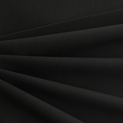 Костюмная ткань с вискозой "Меган", 210 гр/м2, шир.150см, цвет чёрный - купить в Новосибирске. Цена 378.55 руб.