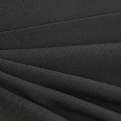 Костюмная ткань "Элис", 200 гр/м2, шир.150см, цвет чёрный - купить в Новосибирске. Цена 306.20 руб.