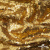 Трикотажное полотно, Сетка с пайетками,188 гр/м2, шир.140 см, цв.-тем.золото (#51) - купить в Новосибирске. Цена 505.15 руб.