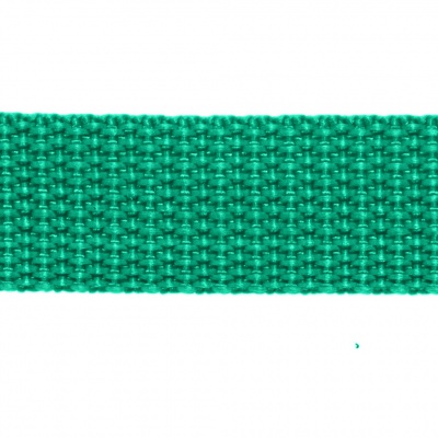 Стропа текстильная, шир. 25 мм (в нам. 50+/-1 ярд), цвет яр.зелёный - купить в Новосибирске. Цена: 397.52 руб.