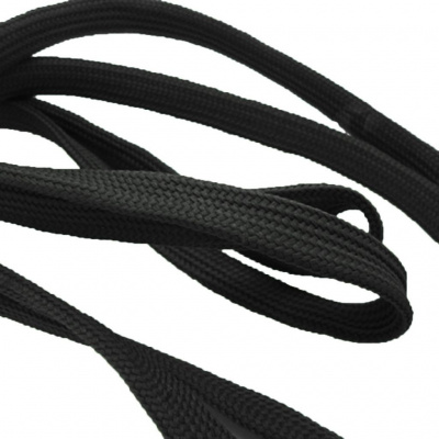 Шнурки т.5 110 см черный - купить в Новосибирске. Цена: 23.25 руб.