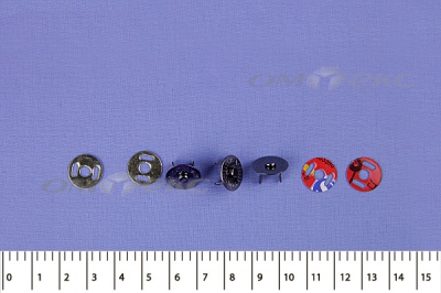 Кнопки магнитные МКМ-02, диам. 18 мм, чёрный никель - купить в Новосибирске. Цена: 14.49 руб.