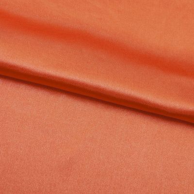 Поли креп-сатин 18-1445, 120 гр/м2, шир.150см, цвет оранжевый - купить в Новосибирске. Цена 157.15 руб.