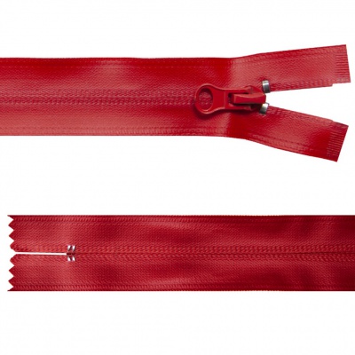 Молния водонепроницаемая PVC Т-7, 20 см, неразъемная, цвет (820)-красный - купить в Новосибирске. Цена: 21.56 руб.