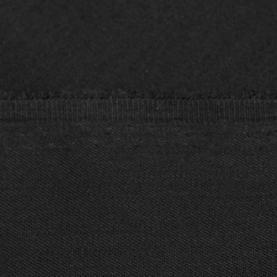 Костюмная ткань с вискозой "Рошель", 250 гр/м2, шир.150см, цвет чёрный - купить в Новосибирске. Цена 438.12 руб.