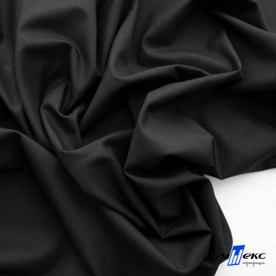 Ткань сорочечная Темза, 80%полиэстр 20%вискоза, 120 г/м2 ш.150 см, цв.черный - купить в Новосибирске. Цена 269.93 руб.