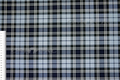 Ткань костюмная клетка Т7274 2004, 220 гр/м2, шир.150см, цвет т.синий/гол/бел - купить в Новосибирске. Цена 
