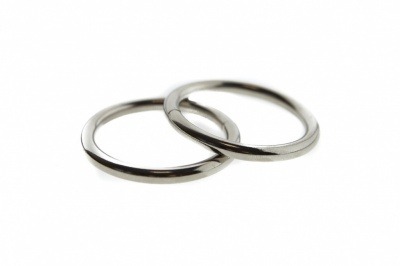 Кольцо металлическое d-32 мм, цв.-никель - купить в Новосибирске. Цена: 3.54 руб.