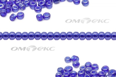 Бисер (TL) 11/0 ( упак.100 гр) цв.108 - синий - купить в Новосибирске. Цена: 44.80 руб.