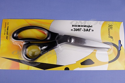Ножницы ЗИГ-ЗАГ "MAXWELL" 230 мм - купить в Новосибирске. Цена: 1 041.25 руб.